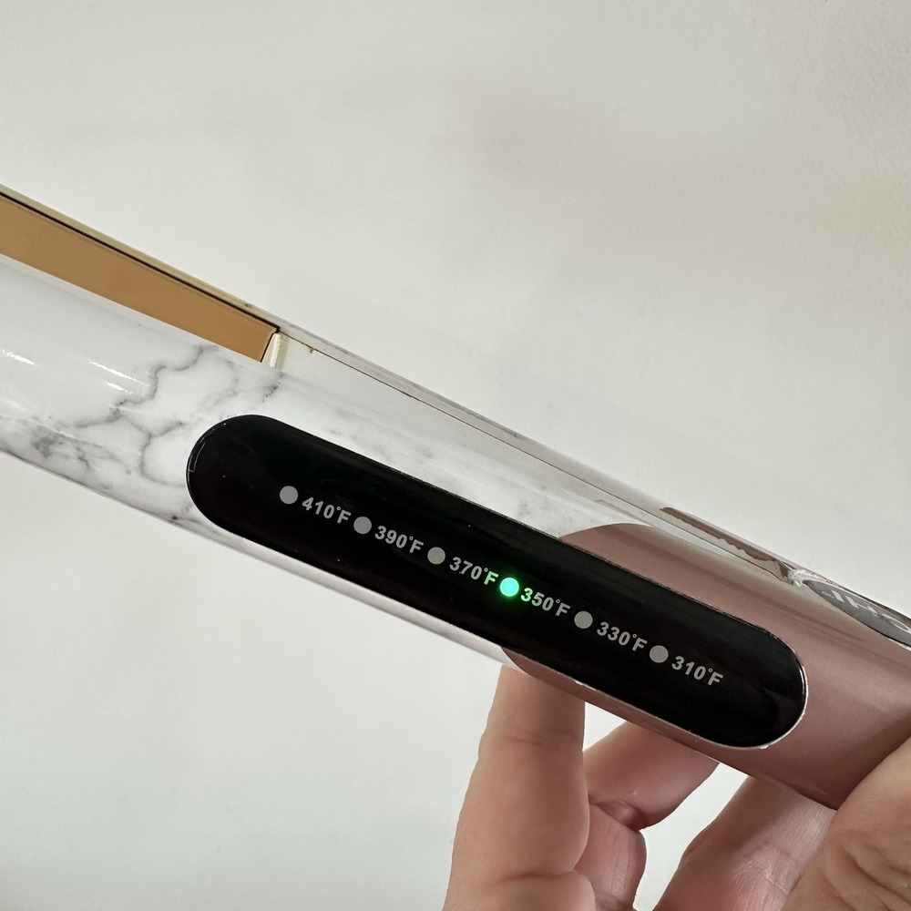 CHI Ceramic 1" Flat Iron Hair Straightener White Marble Model CA2383 - Picture 2 of 10